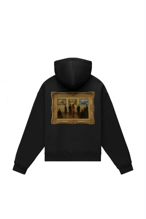 Gentle Torque Oversize Hoodie – Art Gallery - Viewer Included