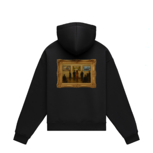 Gentle Torque Oversize Hoodie – Art Gallery - Viewer Included - Image 3