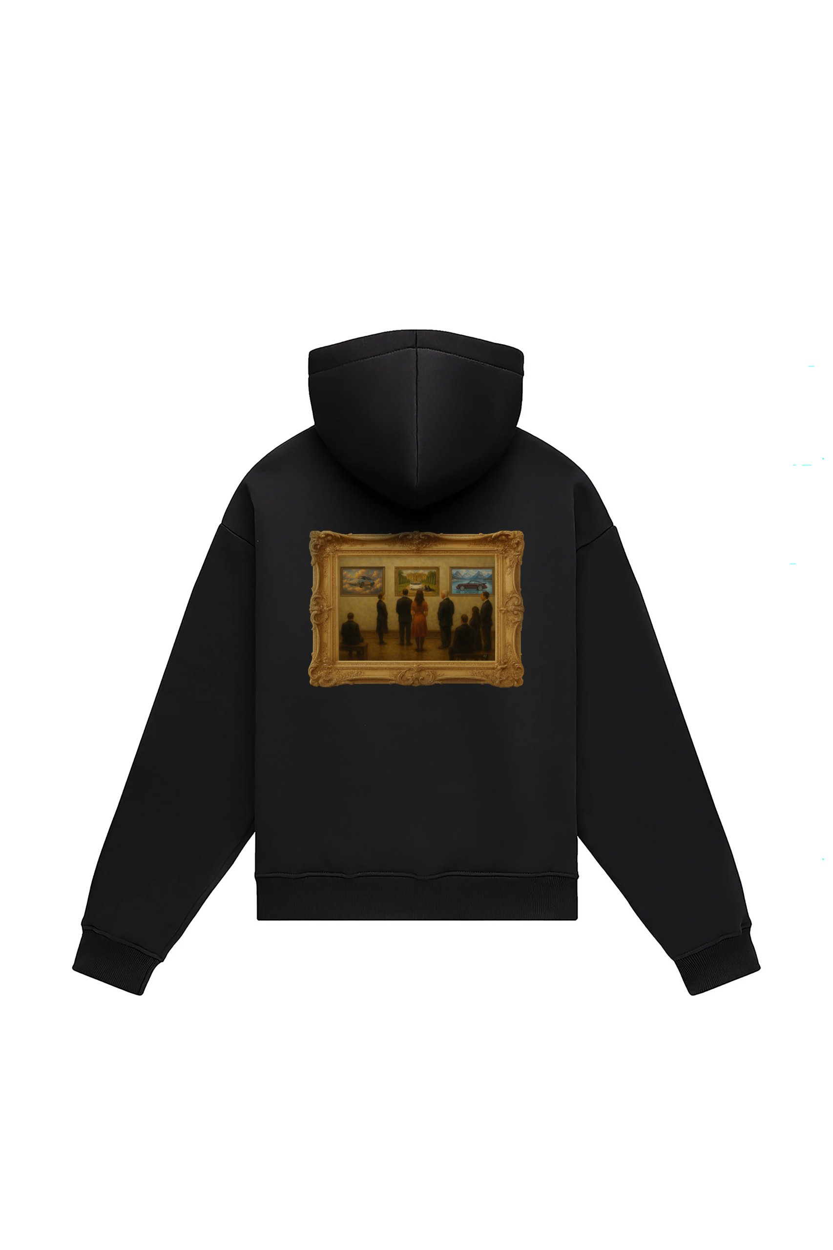 Gentle Torque Oversize Hoodie – Art Gallery - Viewer Included - Image 3